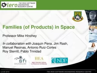 Families (of Products) in Space
