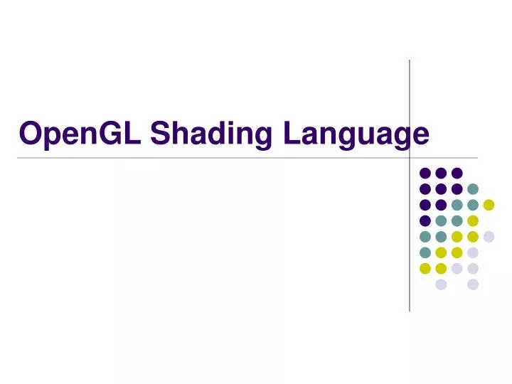opengl shading language