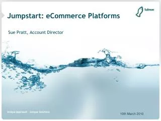 Jumpstart: eCommerce Platforms