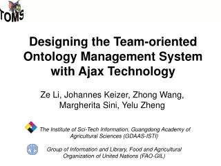 Designing the Team-oriented Ontology Management System with Ajax Technology