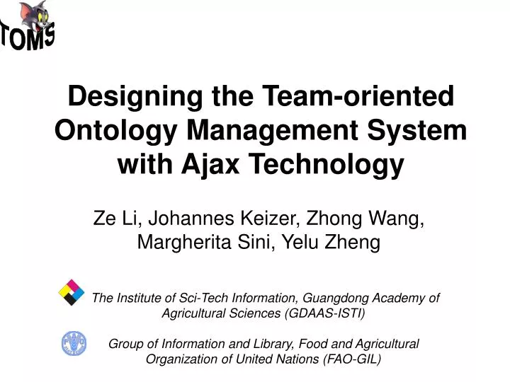 designing the team oriented ontology management system with ajax technology