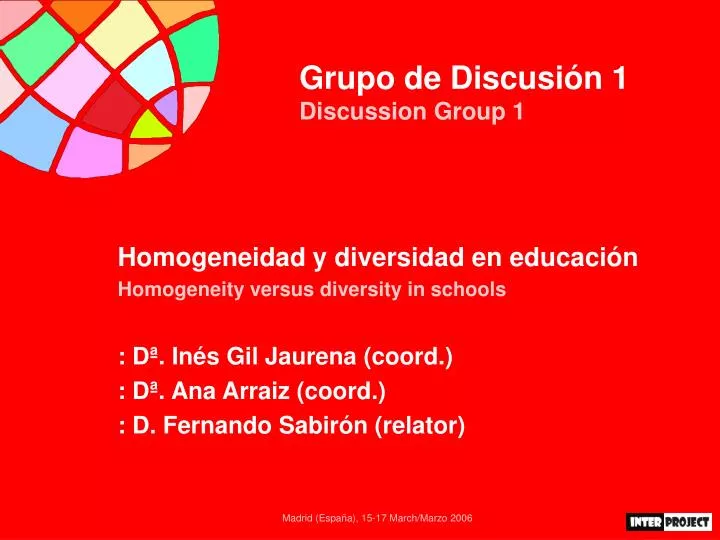 grupo de discusi n 1 discussion group 1