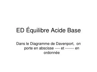 ed quilibre acide base