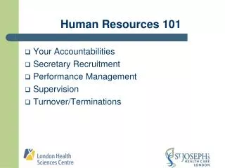 Human Resources 101