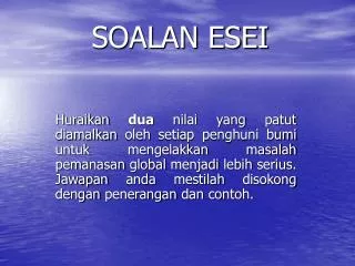 soalan esei