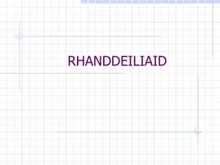 rhanddeiliaid