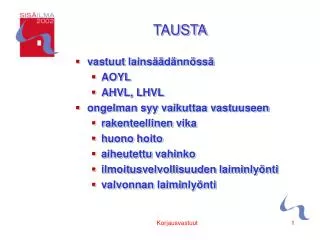 tausta