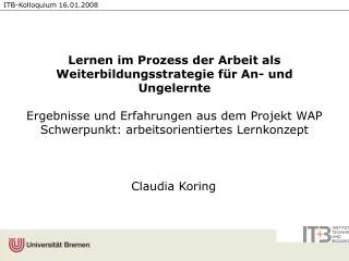 Lernen im Prozess der Arbeit als Weiterbildungsstrategie für An- und Ungelernte