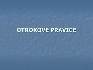 otrokove pravice