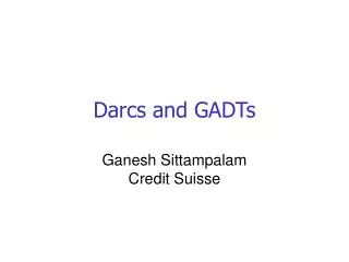 Darcs and GADTs