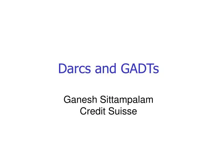 darcs and gadts