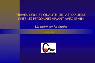prevention et qualite de vie sexuelle chez les personnes vivant avec le vih un point sur les tudes