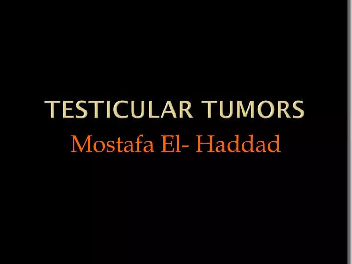 testicular tumors