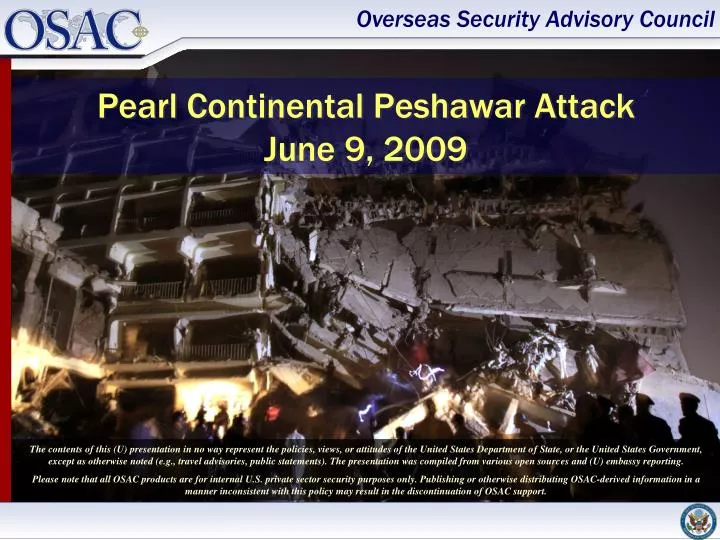 pearl continental peshawar attack june 9 2009