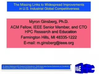 the missing links to widespread improvements in u s industrial global competitiveness