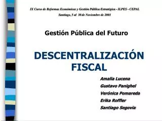 descentralizaci n fiscal