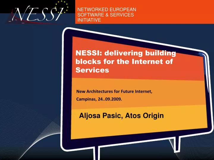 nessi delivering building blocks for the internet of services