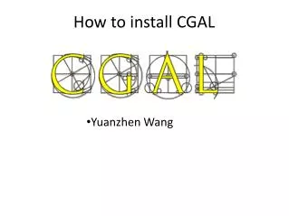 How to install CGAL