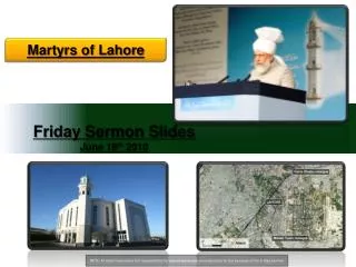 Friday Sermon Slides June 18 th 2010