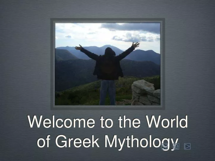 welcome to the world of greek mythology