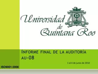 informe final de la auditor a au 08
