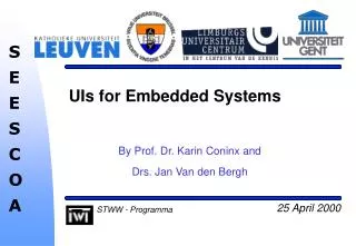 UIs for Embedded Systems