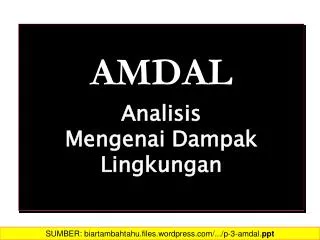 amdal analisis mengenai dampak lingkungan