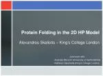 Protein Folding in the 2D HP Model - slide 1