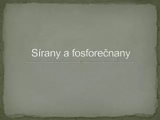 s rany a fosfore nany