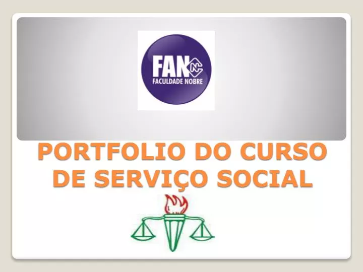 portfolio do curso de servi o social