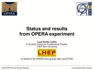 Status and results from OPERA experiment