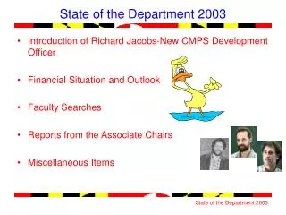 State of the Department 2003