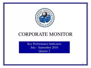 CORPORATE MONITOR