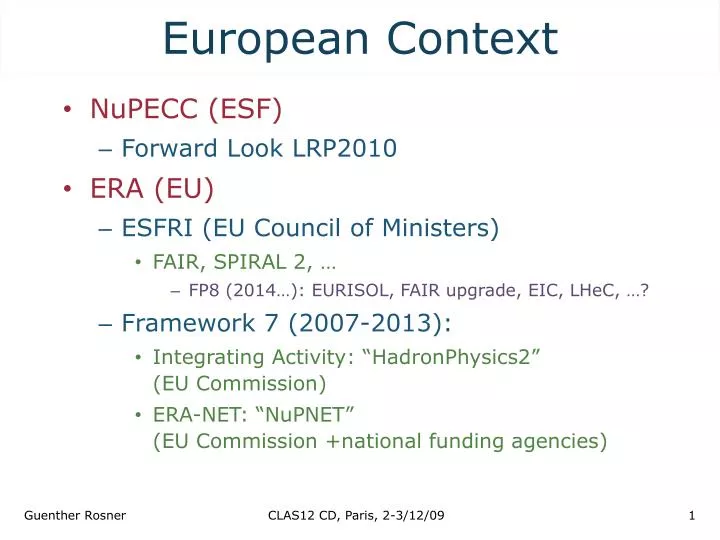 european context