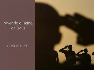 vivendo o reino de deus