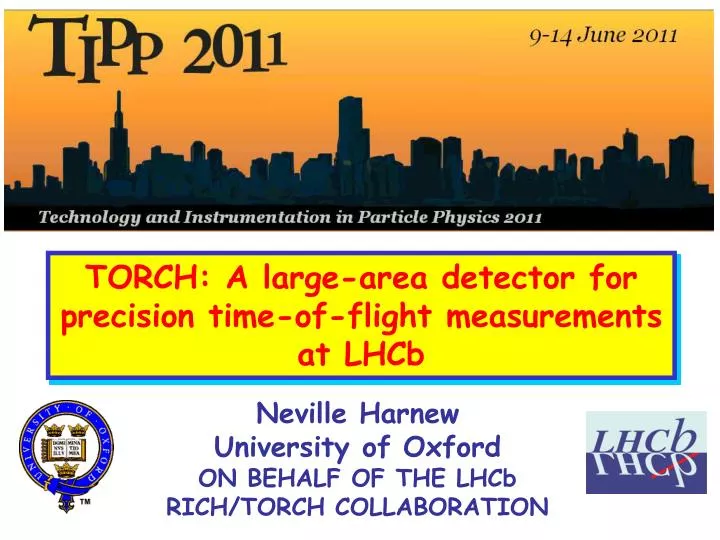 torch a large area detector for precision time of flight measurements at lhcb