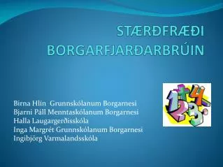 st r fr i borgarfjar arbr in