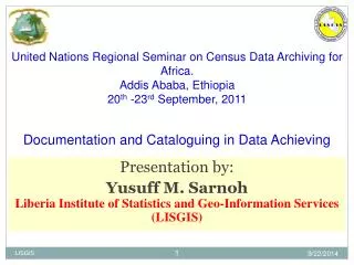 Presentation by: Yusuff M. Sarnoh