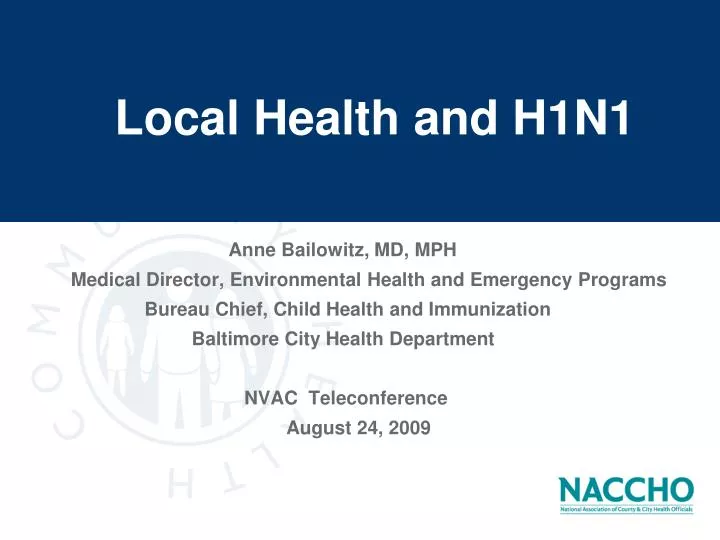 local health and h1n1