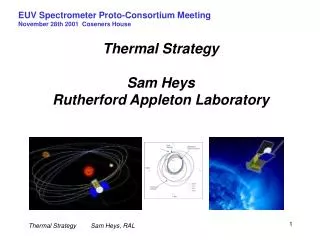 Thermal Strategy Sam Heys Rutherford Appleton Laboratory