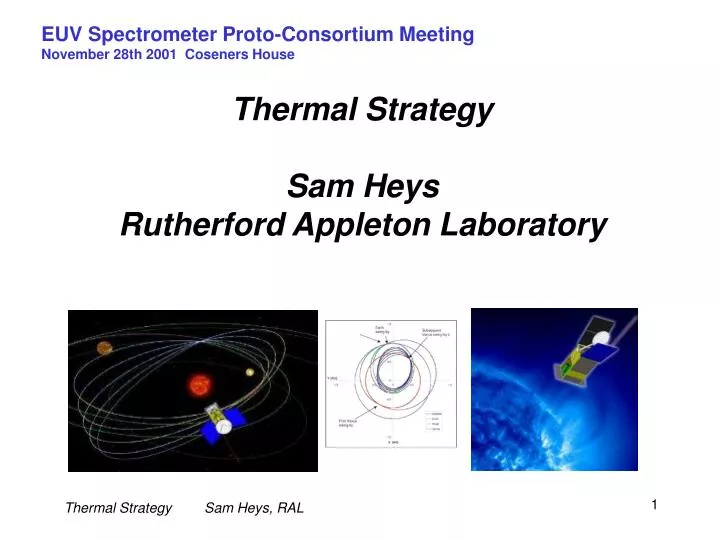 thermal strategy sam heys rutherford appleton laboratory