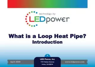 What is a Loop Heat Pipe? Introduction
