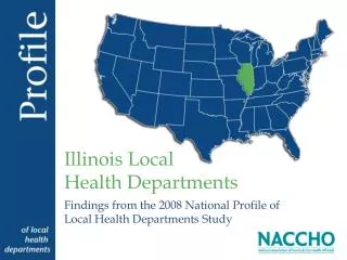 Findings from the 2008 National Profile of Local Health Departments Study