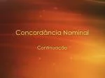 Concord ância Nominal - slide 1