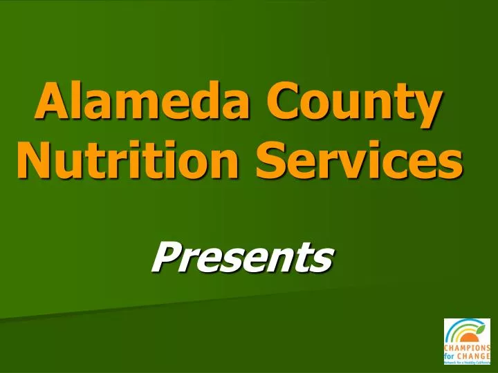 alameda county nutrition services