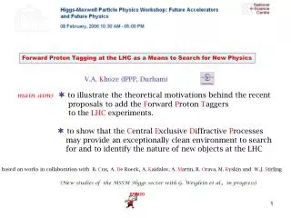 Forward Proton Tagging at the LHC as a Means to Search for New Physics