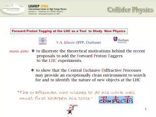 Forward Proton Tagging at the LHC as a Tool to Study New Physics