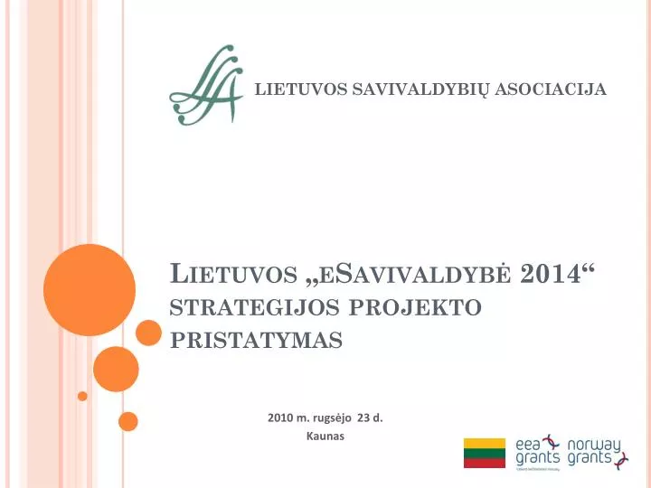 lietuvos esavivaldyb 2014 strategijos projekto pristatymas