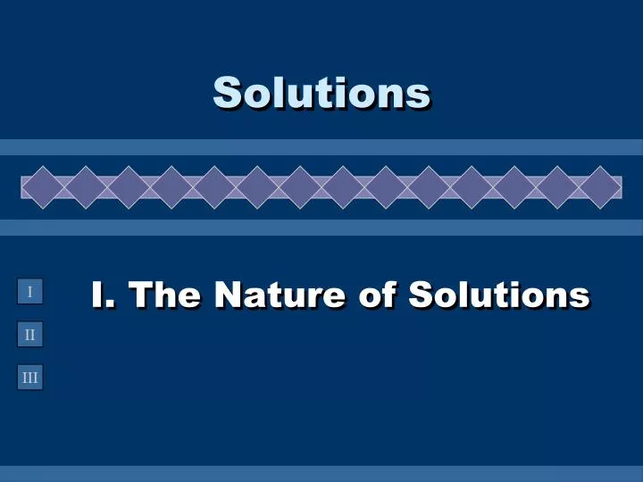 solutions