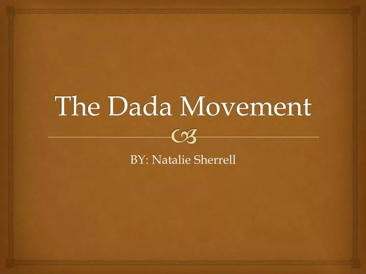 the dada movement